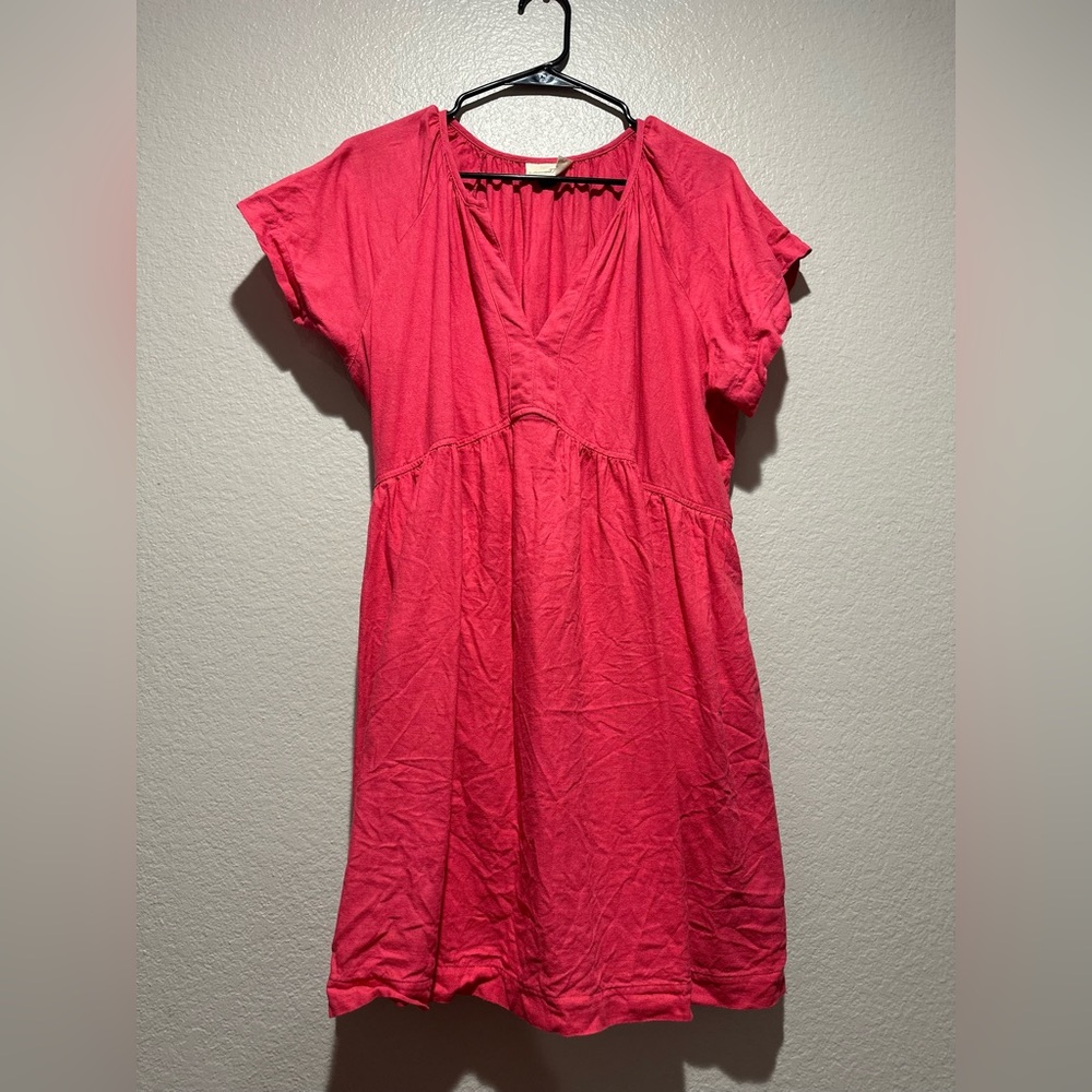 Hot Pink Casual Dress